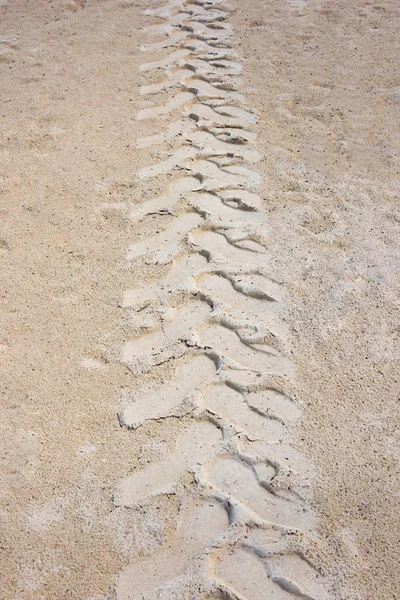 Tractor trail sabbia — Foto Stock