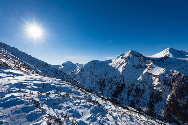Üst dağ kar — Stok fotoğraf