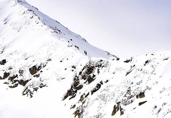 冬の山ピーク — ストック写真