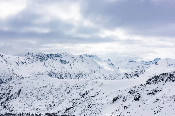 Montanha pico no inverno — Fotografia de Stock