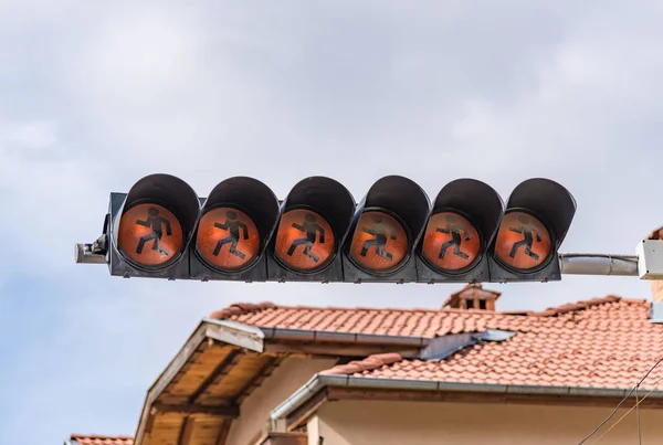 Trafikljus för fotgängare — Stockfoto