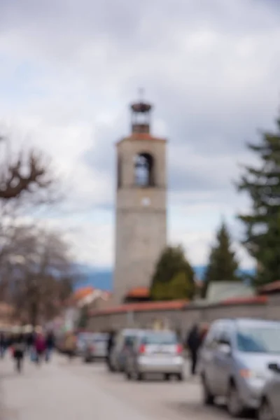 Turmkirche verschwommen — Stockfoto