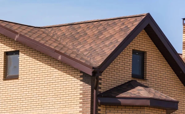 House with a gable roof window — Stock Photo, Image