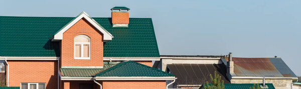 house with a gable roof window