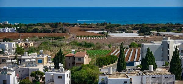 Cyprus stad van hoogte — Stockfoto