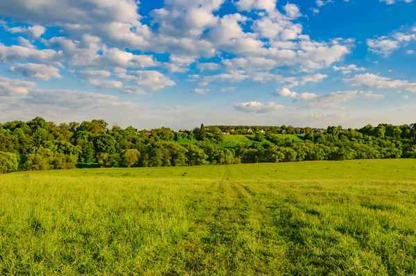 Hill meadow sky — Stock Photo, Image