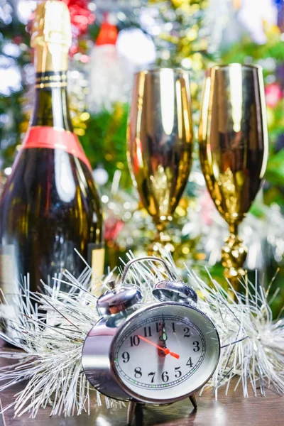 Taça de champanhe, assistir férias — Fotografia de Stock