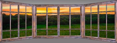 açık pencere bulut güneşi