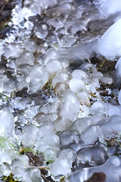 Hielo congelado en invierno abstracto —  Fotos de Stock