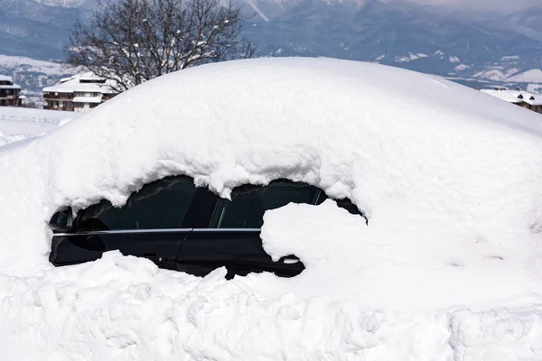 Tunes snow cars — Stock Photo, Image