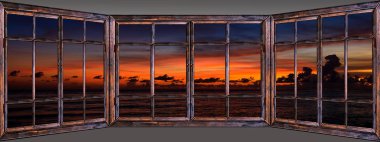 güzel penceresinden görüntülemek için doğa picturesquely