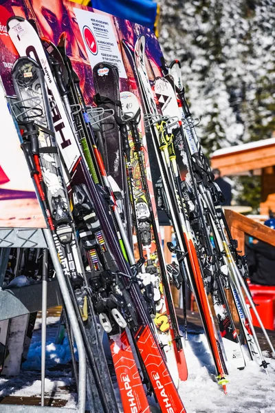 Болгария Банско Февраля 2020 Bansko Ski Station Kolarski Ski Lift — стоковое фото