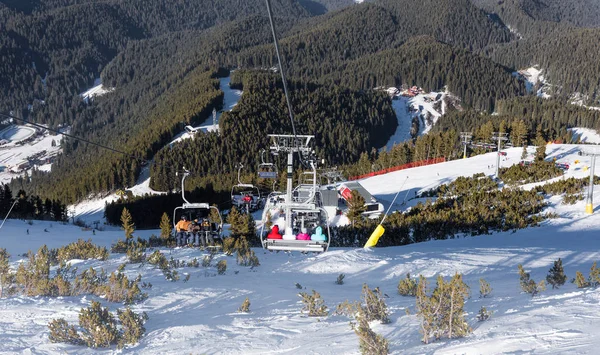 Bułgaria Bansko Lutego 2020 Ski Resort Bansku Śnieżne Stoki Narciarskie — Zdjęcie stockowe