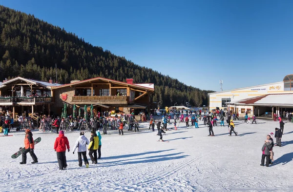 Bulgarien Bansko Februar 2020 Skistation Bansko Skilift Kolarski Banderishka Poljana — Stockfoto