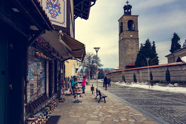 Bansko Bulgaria Febrero 2020 Las Calles Antiguas Bansko Bulgaria Buen — Foto de Stock