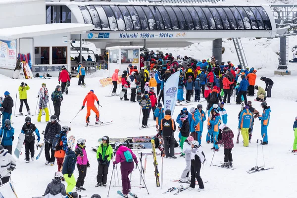 Bansko Bulgária Fevereiro 2020 Estância Esqui Inverno Bansko Pista Esqui — Fotografia de Stock