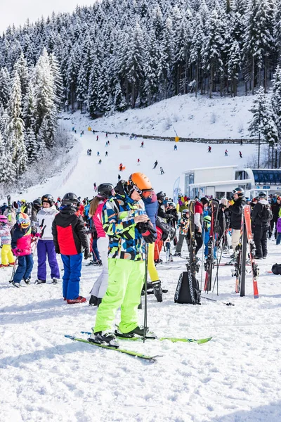 Bansko Bulgaria February 2020 Winter Ski Resort Bansko Ski Slope — ストック写真