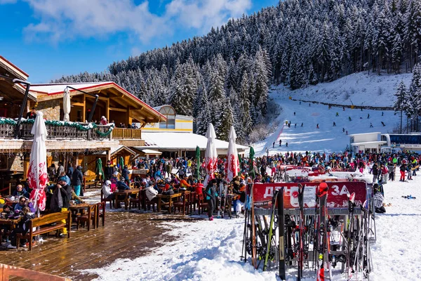 Bansko Bulgaria February 2020 Winter Ski Resort Bansko Ski Slope — стокове фото