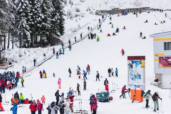 Bansko Bulgaria February 2020 Winter Ski Resort Bansko Ski Slope — Stock Photo, Image