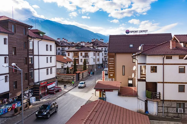 Bansko Bulgarien Februari 2020 Gamla Gator Bansko Bulgarien Fint Soligt — Stockfoto