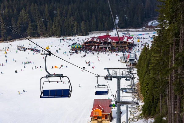 Bułgaria Bansko Lutego 2020 Ski Resort Bansku Śnieżne Stoki Narciarskie — Zdjęcie stockowe