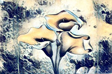 Soyutlama çiçek sanat illüstrasyon