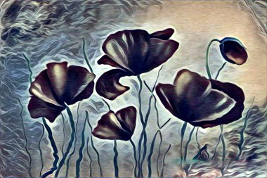 Soyutlama çiçek sanat illüstrasyon