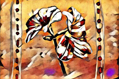 Soyutlama çiçek sanat illüstrasyon