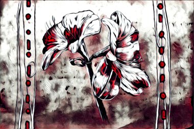 Soyutlama çiçek sanat illüstrasyon