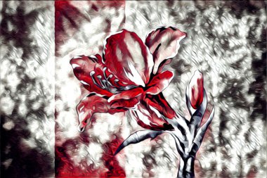 Soyutlama çiçek sanat illüstrasyon