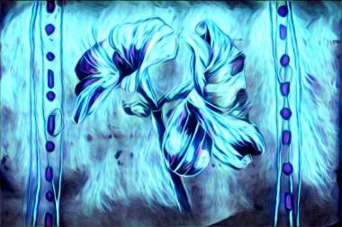 Soyutlama çiçek sanat illüstrasyon