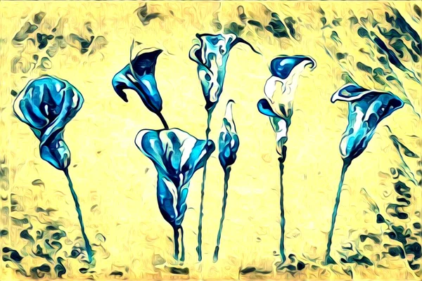 Abstração flor arte ilustração — Fotografia de Stock