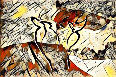 Etnik sanat illüstrasyon