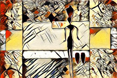 Etnik sanat illüstrasyon