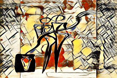 Etnik sanat illüstrasyon