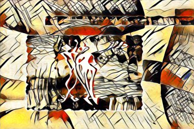 Etnik sanat illüstrasyon