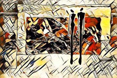 Etnik sanat illüstrasyon