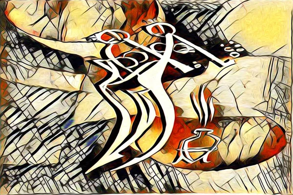 Etnik sanat illüstrasyon