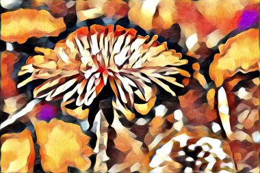 Soyutlama çiçek sanat illüstrasyon