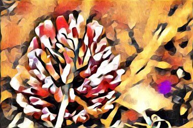 Soyutlama çiçek sanat illüstrasyon