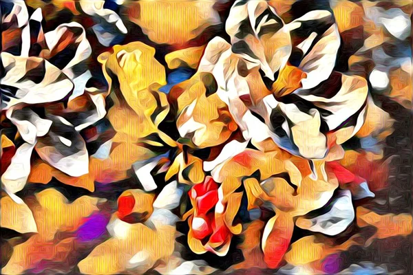 Abstractie bloem kunst illustratie — Stockfoto