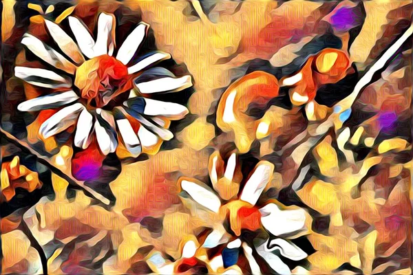 Abstracción flor arte ilustración — Foto de Stock