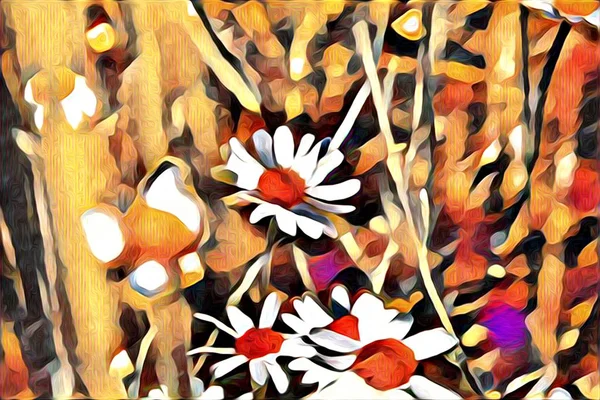 Abstracción flor arte ilustración — Foto de Stock