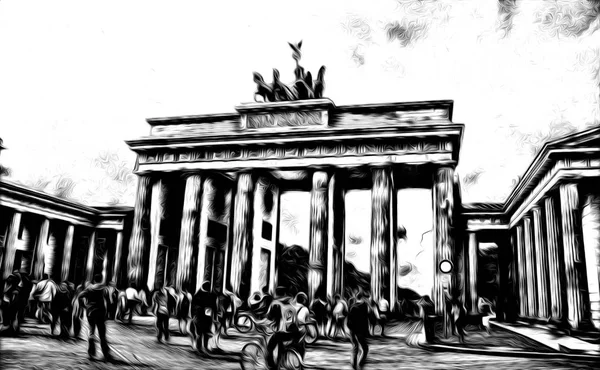 Εικονογράφηση σχεδιασμός τέχνη Βερολίνο — Φωτογραφία Αρχείου