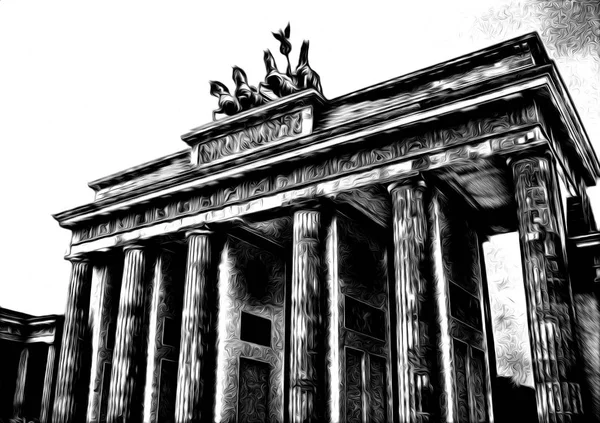 Ilustracja projekt Berlin — Zdjęcie stockowe