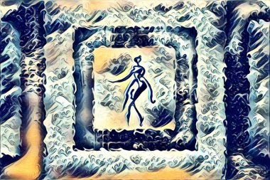 Etnik sanat illüstrasyon