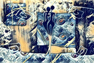 Etnik sanat illüstrasyon