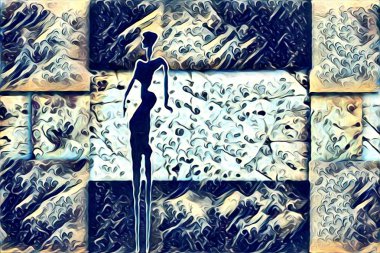 Etnik sanat illüstrasyon