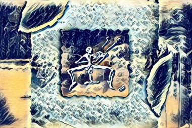 Etnik sanat illüstrasyon