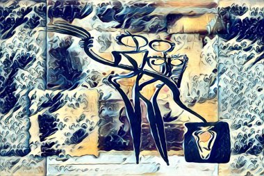 Etnik sanat illüstrasyon